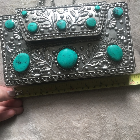 St. Xavier Turquoise Crossbody Bag - Picture 7 of 8